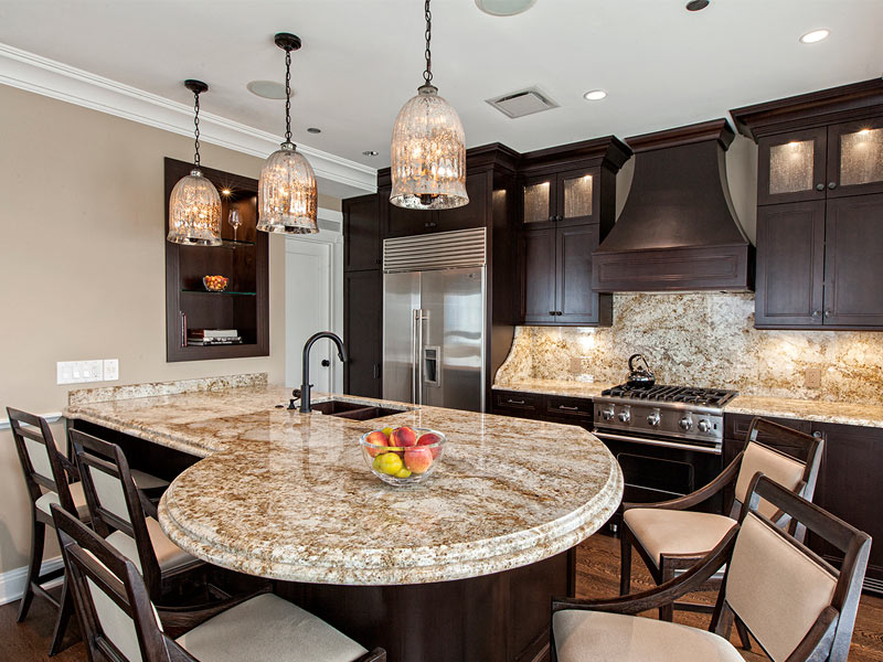 Kitchen island granite top best sale with seating