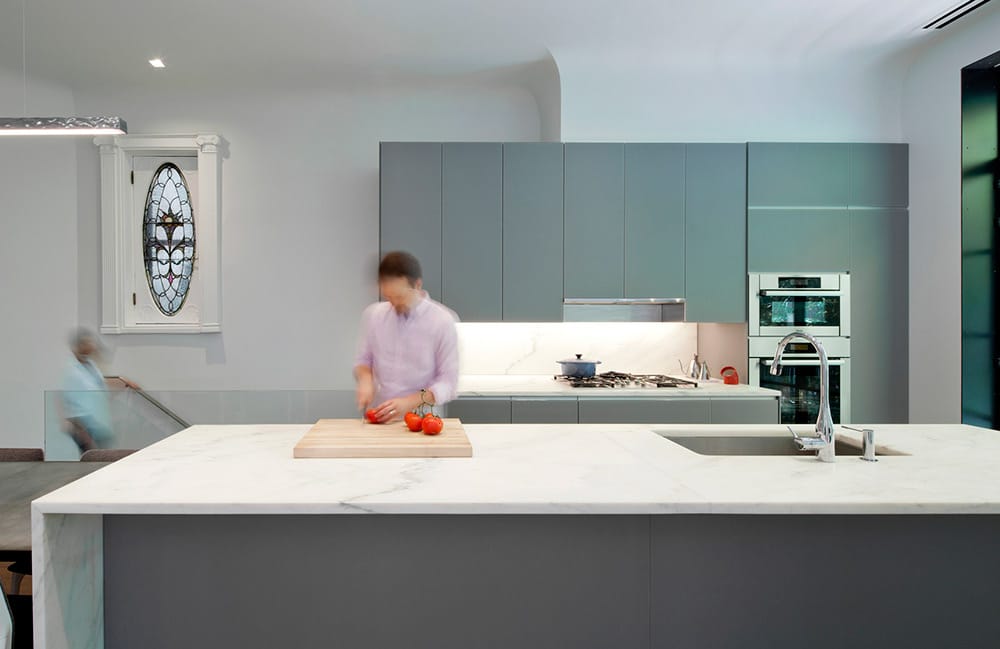 Granite-Kitchen-Island-with-Waterfall-Leg-Bernheimer-Architecture