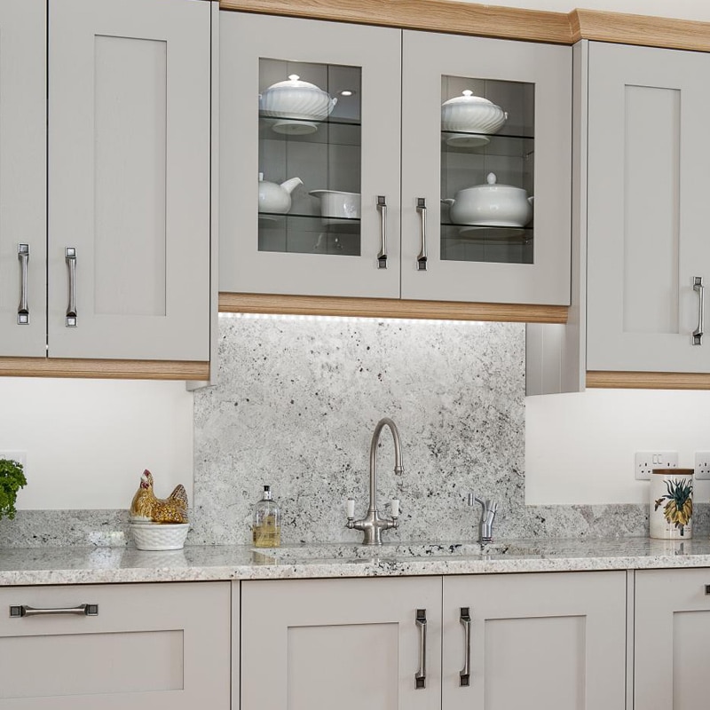 backsplash with marble