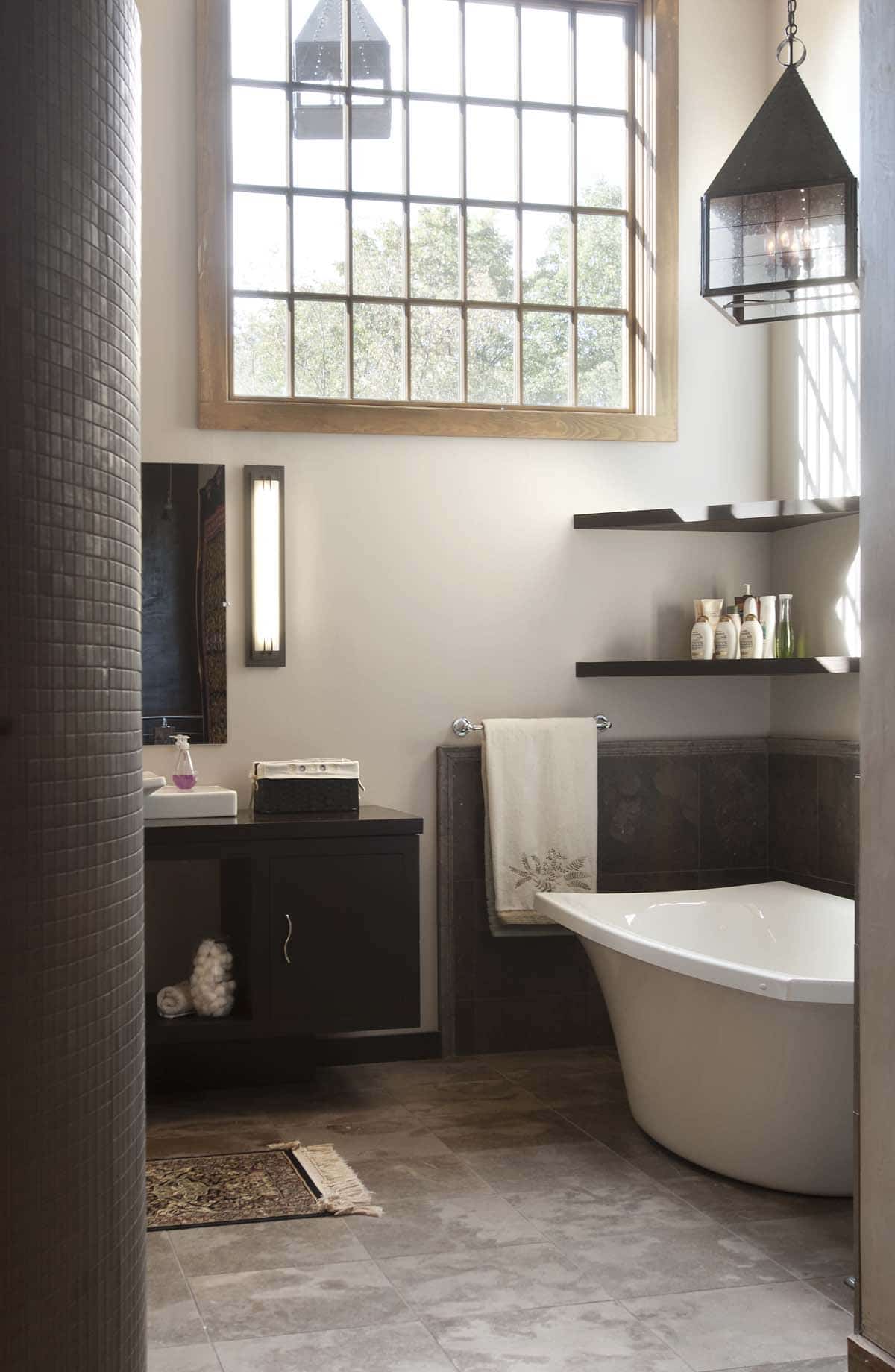 Rustic Bathroom Freestanding Tub Top Kat Photo