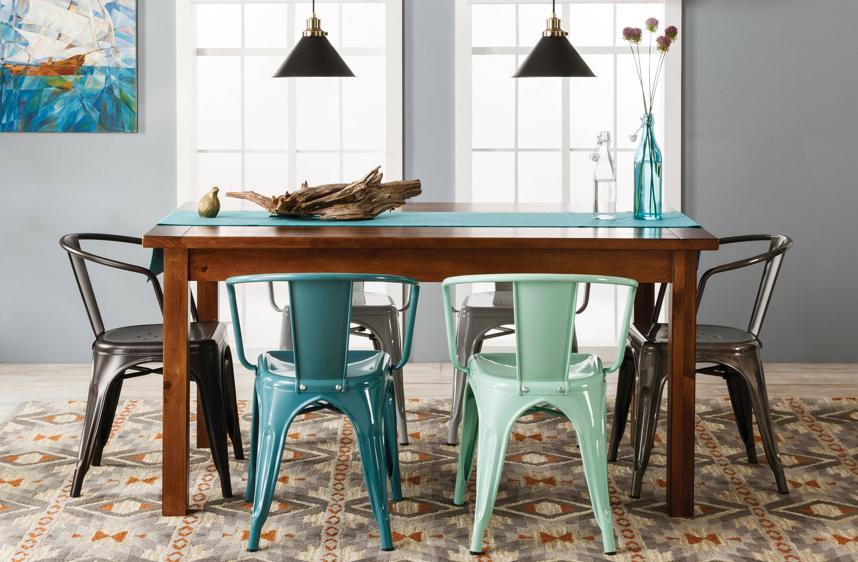 Farm 60 Dining Table Target Threshold Metal Chairs-