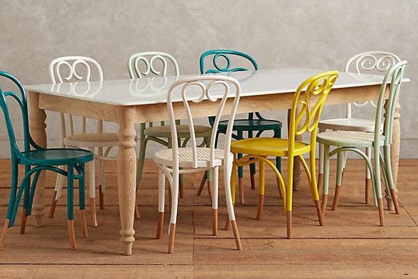 farmhouse table with marble top turned legs anthropologie